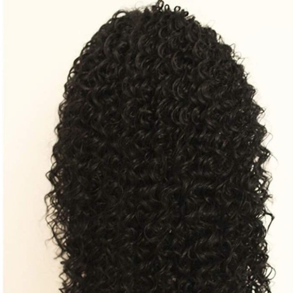 ?24” BLACK KINKY CURLY LACE FRONT WIG? *NEW*
?
